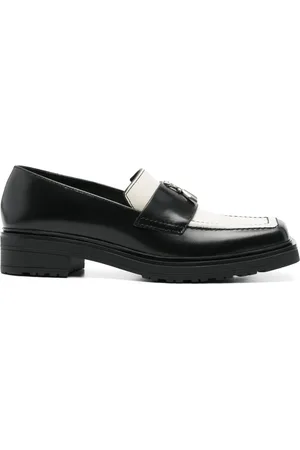 Patrizia Pepe Patterned leather loafers
