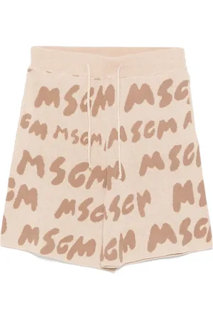 Msgm Logo-jacquard shorts