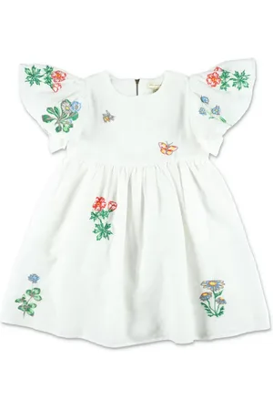 Stella McCartney Flutter-sleeve floral dress