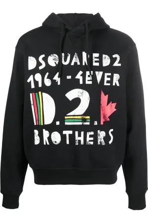 Dsquared2 Graphic-print cotton hoodie