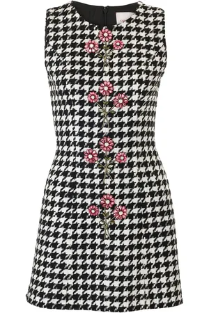Carolina Herrera Houndstooth-pattern mini dress