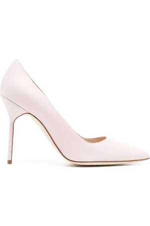 Manolo Blahnik 105mm linen pumps