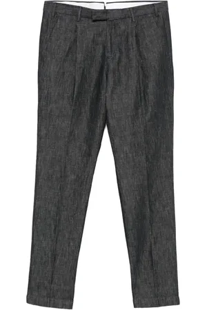 PT Torino Pleated tapered trousers