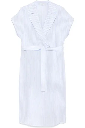 PESERICO SIGN Striped midi dress