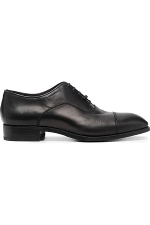 LIDFORT Leather almond-toe oxford shoes
