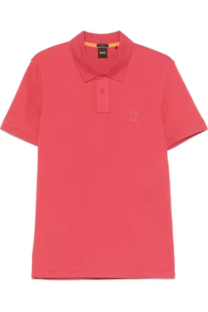 HUGO BOSS Logo-patch polo shirt