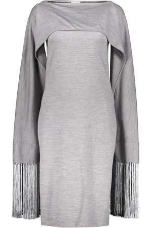 Burberry Fringed-detail mini dress