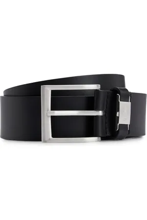 HUGO BOSS Logo-plaque leather belt
