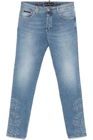 Philipp Plein Stud-embellished jeans