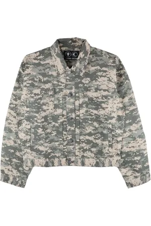 THUG CLUB Camouflage-print jacket