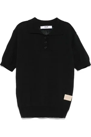 Msgm Fine-knit polo shirt