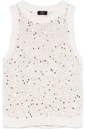 PESERICO SIGN Sequin-detail vest