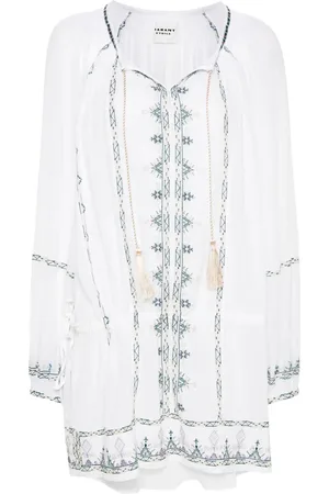 Isabel Marant Parsley embroidered-detail cotton dress