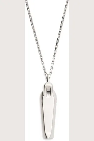 Rick Owens Logo-engraved Sarcophagus Charm necklace