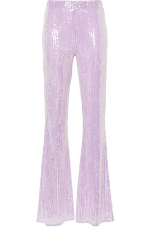 Patrizia Pepe Sequin flared trousers