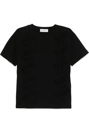 Ermanno Firenze Lace-detail T-shirt