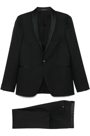 TAGLIATORE Satin-trim suit