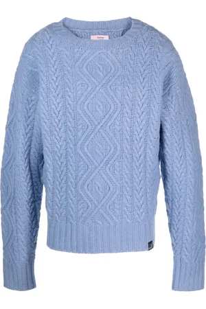 MARTINE ROSE Cable-knit merino jumper