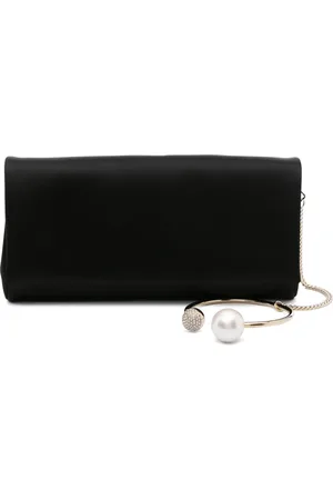 Jimmy Choo Xandra satin clutch bag