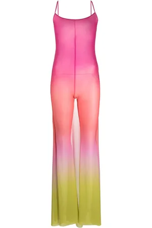 GCDS Degradé sheer tulle jumpsuit