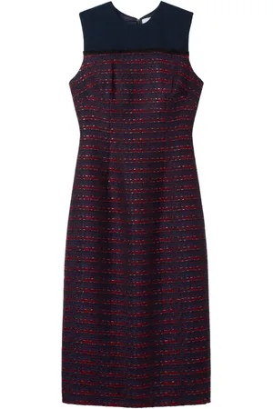 ST. JOHN Tweed midi dress