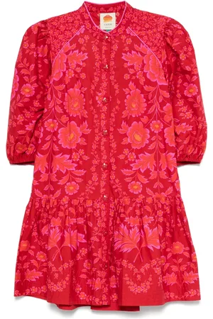 Farm Rio Floral-print mini dress