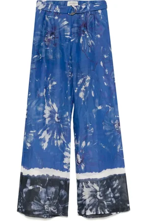 Ermanno Firenze Floral-print trousers