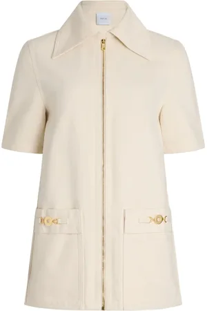 Patou Zipped denim mini dress