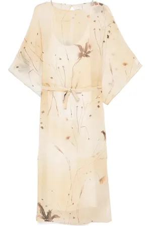 PESERICO SIGN Printed midi dress