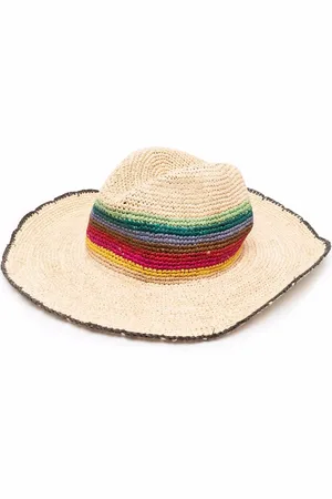 Paul Smith Interwoven raffia sun hat