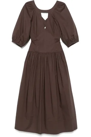 Twin-Set Poplin midi dress