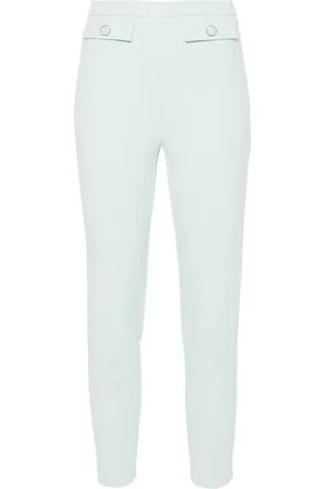Elisabetta Franchi Logo-plaque slim-fit trousers
