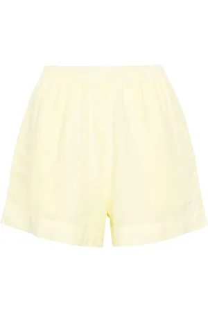 MC2 SAINT BARTH Meave logo-embroidered linen shorts