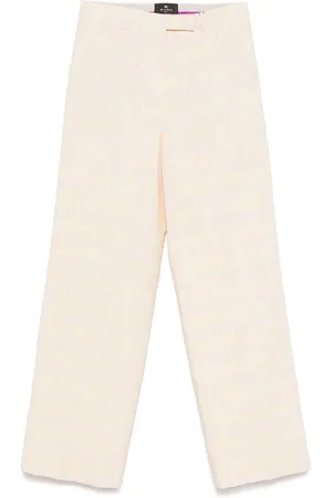 Etro Slub-texture trousers