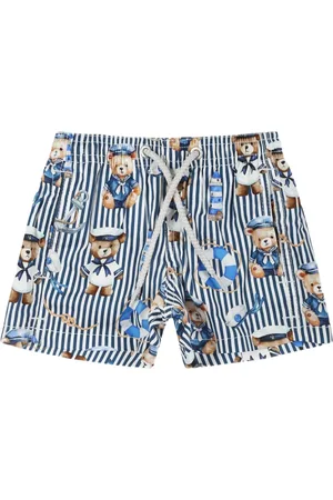 MC2 SAINT BARTH Teddy-print swim shorts