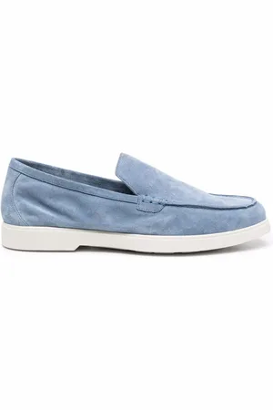 MOORER Suede slip-on loafers
