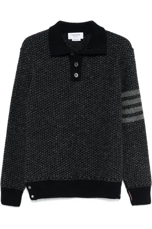 Thom Browne 4-Bar tweed sweater