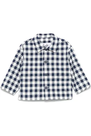 Il gufo Gingham-check jacket