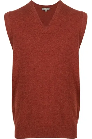 N.PEAL Sleeveless organic-cotton sweater vest