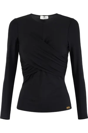 Elisabetta Franchi Draped crepe top