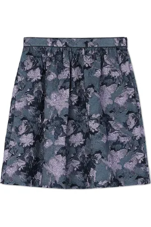 ST. JOHN Floral-print skirt