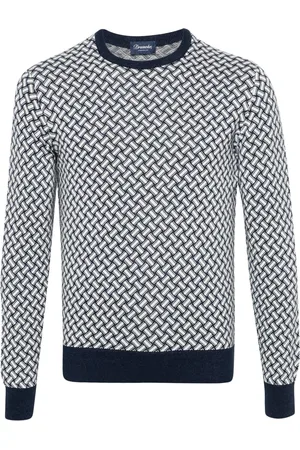 DRUMOHR Crew-neck intarsia knit jumper