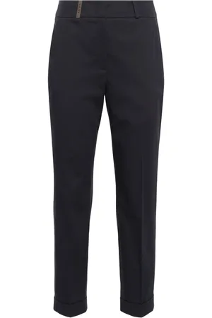 PESERICO SIGN High-waist cropped trousers