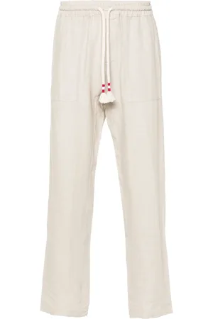 MC2 SAINT BARTH Straight-leg linen trousers