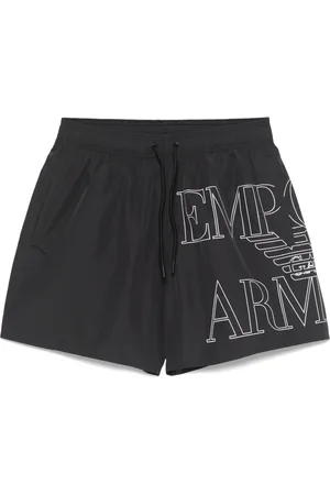 Emporio Armani Logo-print swim shorts
