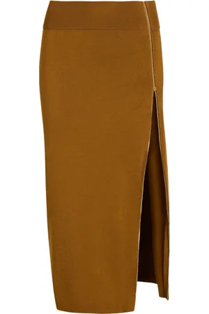 Patou Zip-decorative midi skirt