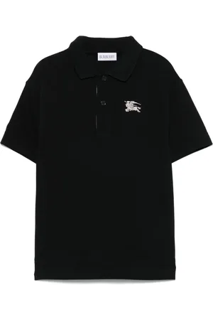 Burberry Equestrian Knight-embroidered polo shirt