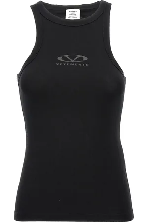 Vetements Logo-print tank top