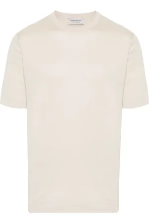JOHN SMEDLEY Fine-knit cotton T-shirt