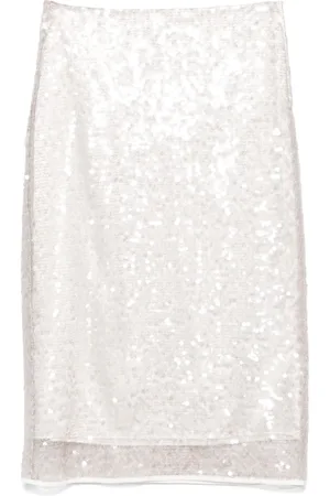 PESERICO SIGN Sequin-embellished midi skirt